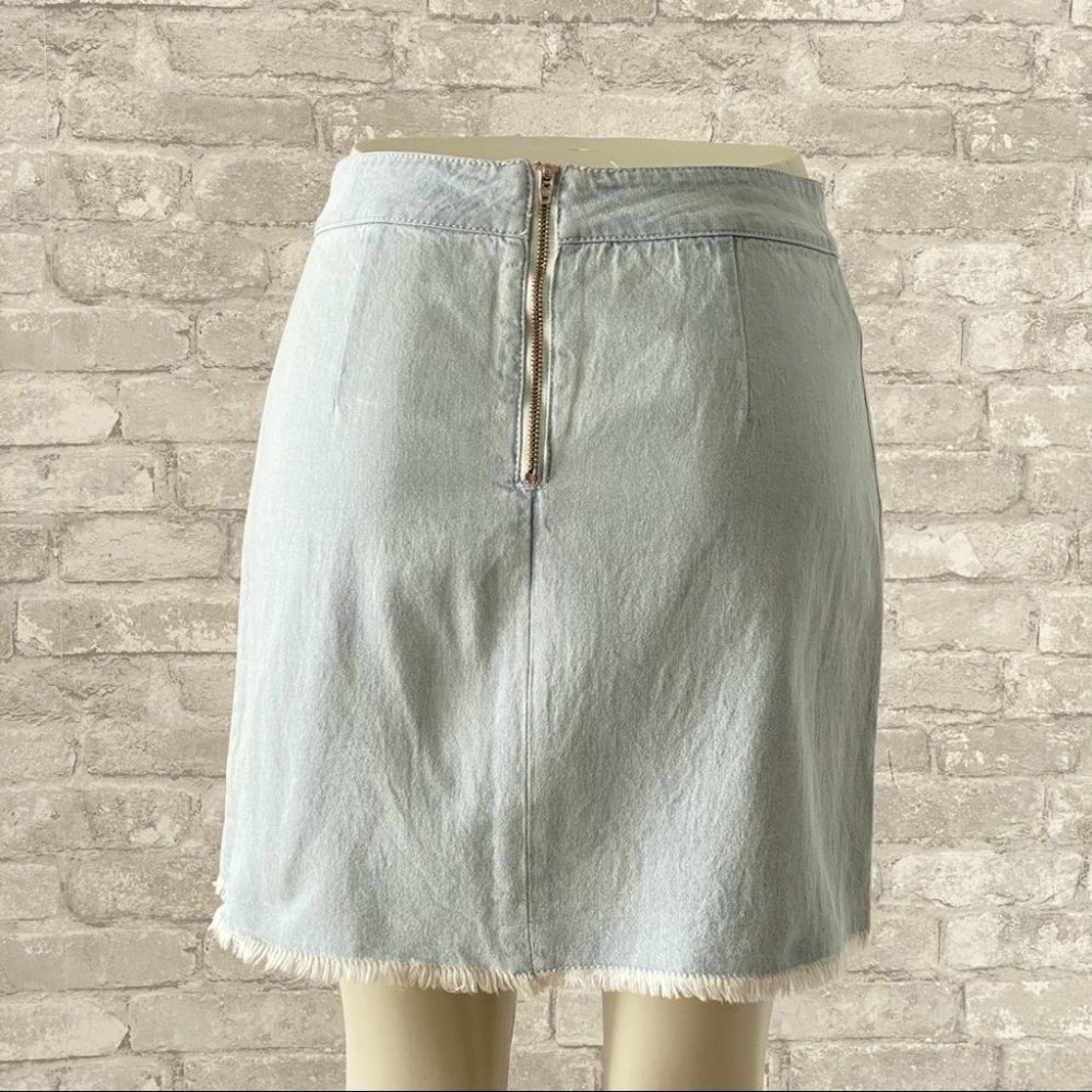 Minkpink Fringe Jean Mini Skirt 🎉HOST PICK🎉 - Picture 5 of 16